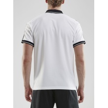 Craft Sport-Polo Pro Control (100% Polyester) weiss/schwarz Herren